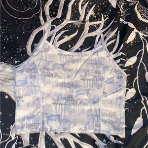 Slim waisted padded cropped tank top